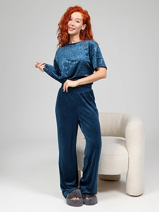 Женский костюм Элнора-Жаккард / петроль