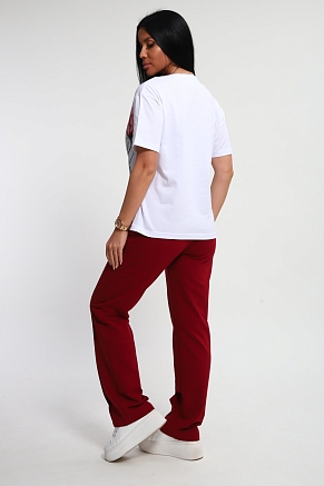 Женский костюм 74724 / бордовый