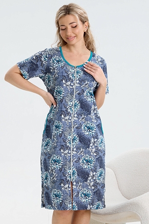 Женский халат 37002 / синий