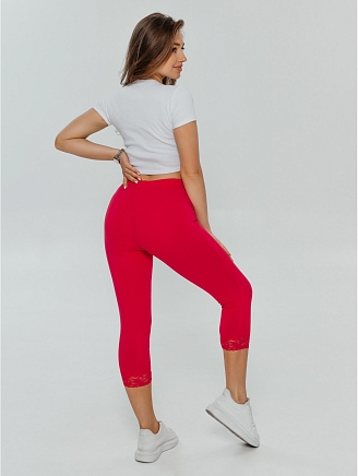 Женские бриджи Кружево / Розовый