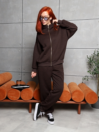 Женский костюм с брюками 2286/2 / Коричневый