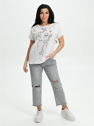 Женская футболка Ариадна / Белый