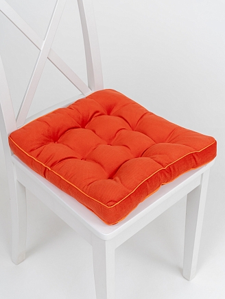 Подушка на стул с бортом / Оранжевый