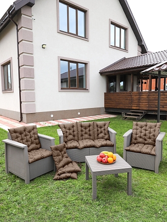 Матрас для садовой мебели арт. MO50 / Коричневый