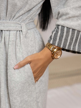 Женский халат мод.2126/1 / Серый