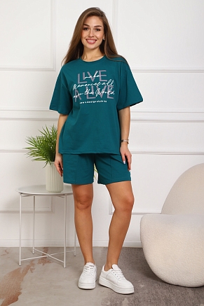 Женский костюм 20524 / изумрудный