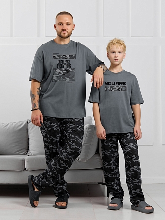 Костюм для мальчика Экипаж-1 / графитовый