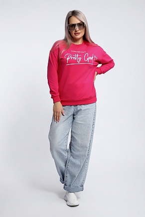 Женская толстовка 80048 / фуксия