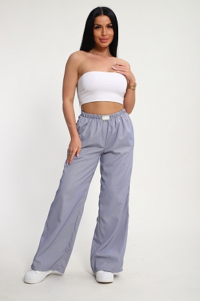 Женские брюки 35337 / черная полоска