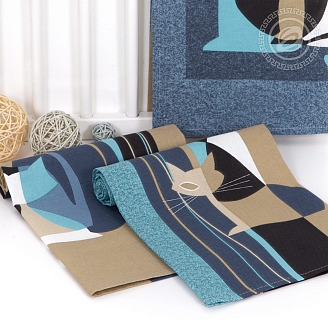 Набор из 3-х полотенец рогожка / Грация