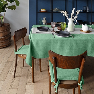 Скатерть рогожка "Волшебная Ночь" / Ментол