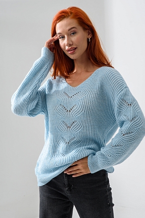 Женский джемпер 84503 / голубой