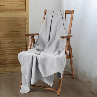 Простыня "Волшебная Ночь" Текстура вафля+ровное полотно / Хол.серый