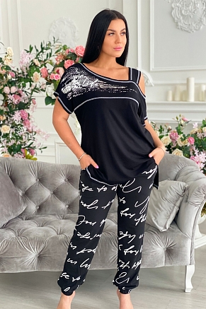 Женская туника 9042 / черный