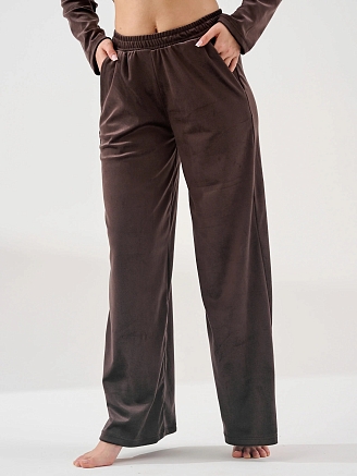 Женский костюм "Бархат" 2406-В / Шоколадный