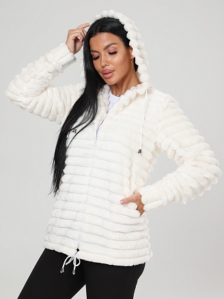 Женская толстовка ПОЛОСА КВФ-27 / Молоко