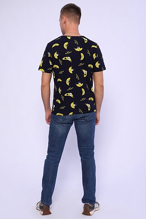 Мужская футболка Банан 2217 / Черный