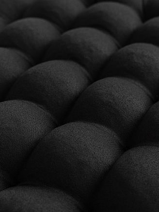 Подушка на стул с гречневой лузгой / Черный