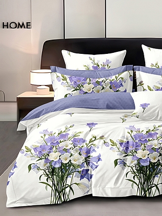 Постельное белье поплин люкс / Букет колокольчиков