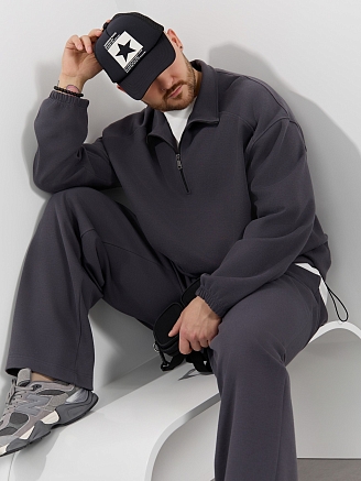 Мужская толстовка Интер-1 / графитовый