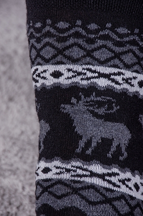 Мужские носки стандарт Финляндия (набор 3 пары) / серый. черный