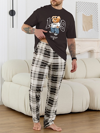 Мужской костюм Мишель-6 КП-168 / коричневый