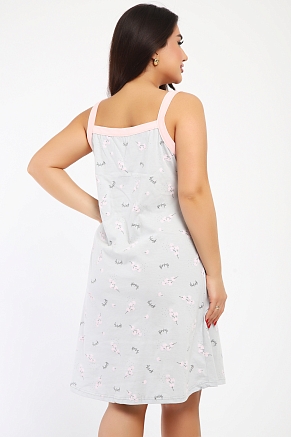 Женская ночная сорочка 88128 / серый