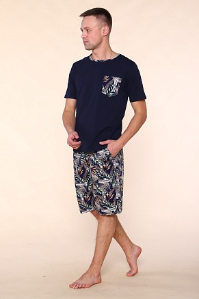 Мужской костюм Папоротник 806 / Темно-синий