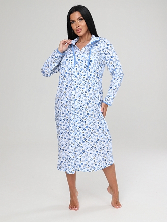 Женская ночная сорочка НК-616 / Голубой