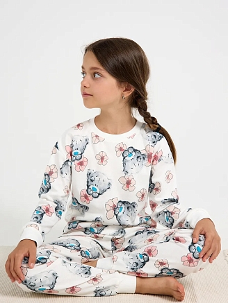 Детская пижама с брюками "Утро" / Мишка Тедди