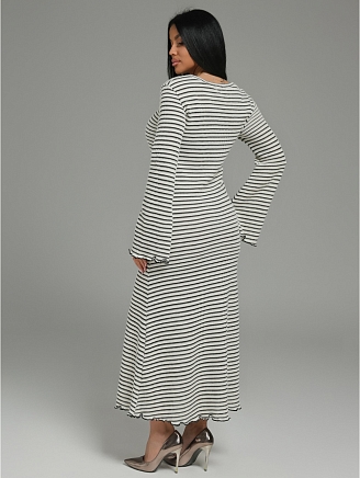 Женское платье Амелия / Бело-черный