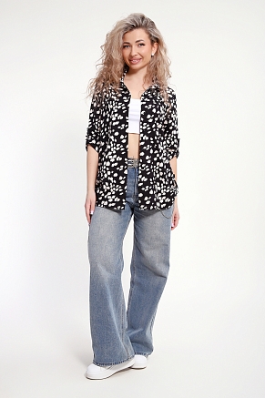 Женская рубашка 37011 / черный