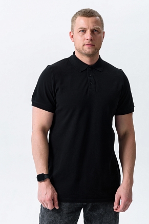Футболка-поло мужская 14401 / черный