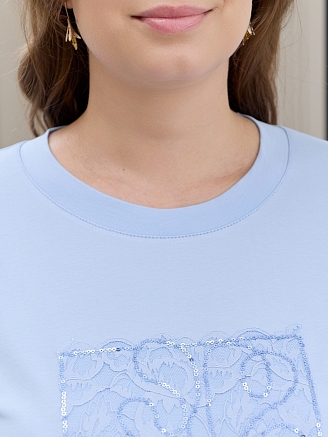 Женская футболка Соло-2 / голубой