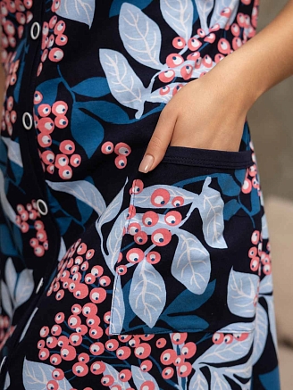 Женский халат мод.1472/12 / Черный