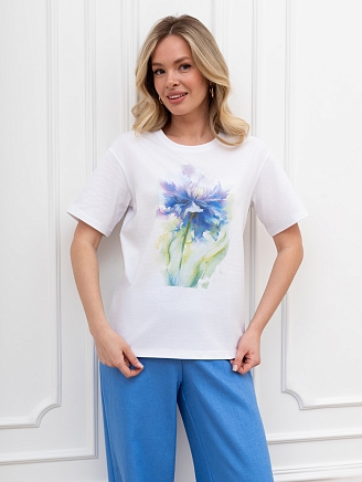 Женская футболкаСибелла-6 Ф-137 / белый