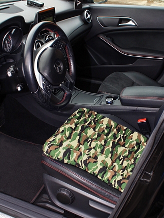 Подушка в автомобиль с гречневой лузгой арт. APG25 / КМФ