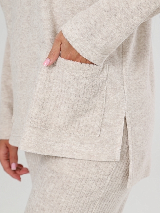 Женский костюм Домашний КМ-2787 / Бежевый