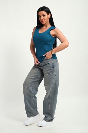 Женская майка 19137 / морская волна