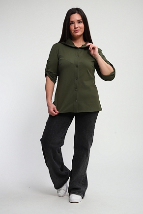 Женская рубашка 31987 / хаки