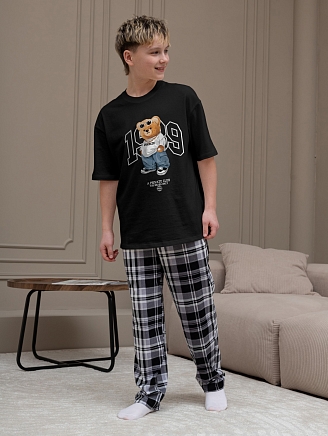 Детский костюм для мальчика Мишель-3 КМ-217 / чёрный