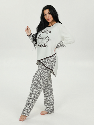 Женская пижама Алина / Молочный