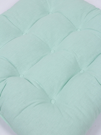 Комплект подушек на стул с завязками (бязь) 2 шт. / Мятный