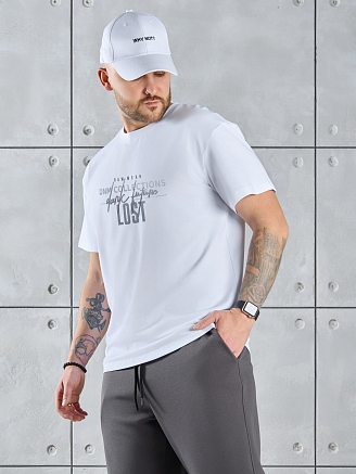 Фуфайка (футболка) мужская Арчи-2 ФП-055 / белый