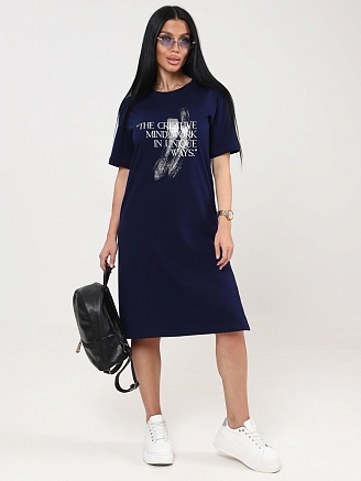 Женская туника Тетрамино / чернильный