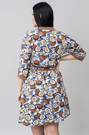 Женский халат М-139 / кокос коричневый