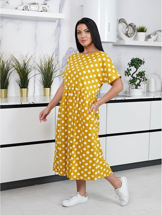 Женское платье Люция / Горчица