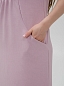 Женское платье с карманами в рельефах П462ПУ / Пудровый