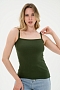 Женский топ из рибаны / Хаки