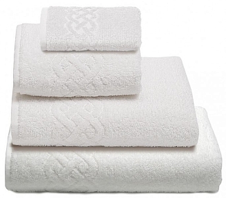 Полотенце махровое Донецкая Мануфактура Plait / Белый